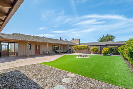 Yard, patio, and firepit