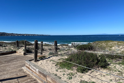 Coastal beach path